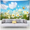 Paesaggio naturale Tappeto da parete Scena psichedelica Home Art Decorativo Hippie Bohemian Yoga Materasso Lenzuolo J220804