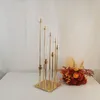 decoration Metal Candle Holder Candlestick Flower Vase Wedding Table Centerpiece Candelabra Pillar Stand Road Lead Party Decor imake331