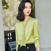 Dames Blouses Shirts Lange Mouwen Dames Lente Zomer OL Stijlen Formele Chiffon Blouse Business Office Werk Draagt ​​Vrouwelijke Kleding Tops