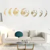 Creative Moon Phase 3D Wall Sticker Home Living Room Wall Decoration Mural Art Decals Kids Bedroom Background Decor Moon Sticker C0614X12