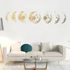 Creative Moon Phase 3D Wall Sticker Home Living Room Muur Decoratie Muurschildering Art Decals Achtergrond Decorstickers C0614G12