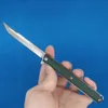 Promotion Allvin R5603 Flipper Folding Knife D2 Satin Tanto Point Blade Stainless Steel Sheet Green G10 Handle Ball Bearing Fast Open Pocket Knives With Nylon Bag