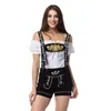 Damen-Shorts Sommer Deutsch Oktoberfest Halloween Cosplay Kostüm Bayer Bier Overalls Bar Bühne kurzärmelige Maid-Outfitwomen's's