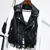 Women's Leather & Faux 4XL Plus Size Punk PU Jacket Vest Sleeveless Women Coat Waistcoat Zipper Motorcycle Goth Streetwear Hip Hop Outwear