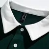 Homens camisetas 22ss High-end Classic Color Matching Polo Camiseta Verão Respirável Viagem Casual Simples Manga Curta Homens Mulheres High Street T-shirt Tjammtx003