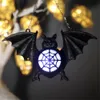 Halloween luminous bat lights new colorful gradient plastic bat pendant ornaments ghost festival decoration props