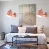 Lampa ścienna nordycka kreatywność prostota E27 LED AC220V Indoor Bedside sypialnia salon restauracja