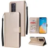 Leder-Kartensteckplatz-Hüllen für Huawei P40 P30 P20 Pro P10 Lite Plus Mate 30 20 10 Pro Lite Y5P Y6P Y7P Y8P Flip Wallet Cover Funda