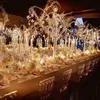 Decoración de fiesta, 100-150cm, cuentas de cristal acrílico, cortina, guirnalda, rama de boda, cadena, decoración de cuentas, suministros para fiesta