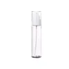 Boş şeffaf plastik şişe düz omuz Pet Beyaz Pres pompası ile açık kapak taşınabilir yeniden doldurulabilir kozmetik ambalaj kabı 50ml 80ml 100ml 120ml