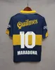 84 95 96 97 98 Boca Juniors Maglia da calcio retrò Maradona ROMAN Caniggia RIQUELME 1997 2002 PALERMO Maglia da calcio Vintage Camiseta de Futbol 99 00 01 02 03 04 05 06 1981