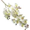 Dekorativa blommor kransar 5st latex fjäril orkidé faux 3d tryckning 21/16/10 huvuden riktig touch phalaenopsis orkidéer för bröllop konstgjord