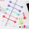 Magnetic Twist Cable Ties Cabines Silicone Cable Suports Wrap Wrap Wrap Holding Stuff Stuff Cables Organizer para o escritório em casa C1125