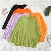 Summer T-shirt Women Candy Oversize Boyfriend Style Tops Perfect Basic Tees Render Unlined Upper Garment Pullover 2xl