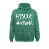 Men's Hoodies & Sweatshirts Womens Cute Rescue Dog Mama Idea For Mom O-Neck Hoodie Faddish Men Long Sleeve Casual Hoods