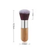 Home Multi-functional wooden handle makeup foundation brush bamboo round top brush powder tool LK165