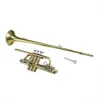 Laque d'or Tone Bb Brass body Cupronickel tuning pipe/piston gold brass lead pipe Herald Trompette