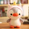 Animal Pingouin En Peluche Jouet Pingouins Cosplay Abeille Grenouille Dinosaure En Peluche Poupée En Peluche Poupées Petit Pendentif Porte-clés Cadeau