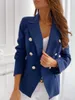 Autumn Plus Size Women's Blazer Red Coat Long Sleeve Casual Female Blazers Elegant Spring Fashion Office Ladies Coats 220402