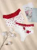 Underwear Women's Plus Size 5pack Strawberry Print Panty E1hx#Women's