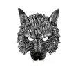 Halloween 3D Maschera di lupo Maschere per feste Cosplay Horror Lupo Maschera Accessori per la decorazione del partito di Halloween GC14126575197