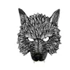 Máscara de lobo 3D de Halloween Máscaras de fiesta Cosplay Máscara de lobo de terror Accesorios de decoración para fiesta de Halloween GC1412262n