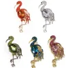 30 szt. Modne broszki biżuterii wielokolorowe kryształowy kryształowy rhinestone urocze ptaki zwierzę płciowe kobiety broszki broszki