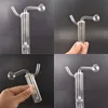 Wholesale Mini Clear Glass Oil Burner Bong Pipes Shisha Hookah Dab Rig Smoking Water Pipe with 10mm bowl