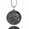 Colar de lobo metal eslavo viking jóias punk animal pendente neclace homens mulheres presentes