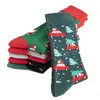 10 paia / lotto Calzini di Natale 6 calza di cartone animato di stile Calzino di stampa di Babbo Natale unisex Calza di Natale casual Calzino sportivo di Natale