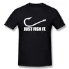 Love Fishing Men Just Fish It Funny TShirt Short Sleeves Hip Hop ONeck Cotton T Shirts 220614