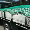 Organisateur de voiture 1.5x2.2M 2x3M, maille de rangement de bagages, cordon élastique en Nylon, filet de chargement avec 16 crochets universels pour toit de remorque de camion Durable
