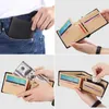 3 Style Högkvalitativa män Short Wallet Classic Bifold Pocket Coin Purses Designers Purse Fashion Leather Small Plånbok V37