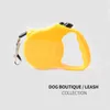 Dog Collar Leashes Fashion Color Retractable Pet Walking Leash 3-meter 5 meter snabb frisläppande för små medelstora valp leder nylon r