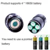 Flashlight di immersione super luminosa portatile IPX8 Lampada di torcia impermeabile subacquea Evidenzia 20000lumens Fullumi Tactical Riempimento Luce