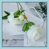 Ghirlande di fiori decorativi Forniture per feste festive Giardino domestico Simation Peonia Fiore artificiale Wedding Beautif Decorati Dhfuh