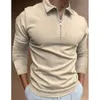 Men's Polos Men Slim Fit Stried Shirts Mens Homem Men Solid Solleeved Menmen's Menmen's Menmen's Menmen