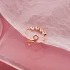 Fidget Anxiety Ring Beads Chain Spinner for Women Men Adjustable Anxiety Jewelry Make Life Easier