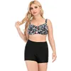 Maillot de bain sexy pour femme maillot de bain maillot de bain maillot de bain maillot de bain deux pièces couleur noire imprimé floral taille plus sans soutien-gorge soutien à armatures maillots de bain d'été bikinis