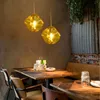 Pendants lampes modernes lumières en verre irrégulières salle à manger salon de cuisine décor de décoration de la lampe de la lampe de la lampe