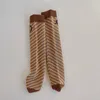 4 paires/lot bébé chaussettes genou haute garçon fille infantile enfant en bas âge coton longues chaussettes mignon enfants chaussettes 220611