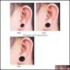 Stud Earrings Jewelry Stainless Steel Hypoallergenic Magnetic For Mens Punk No Pierced Black Clip Ear Ring Fashion Titanium 285 Drop Deliver