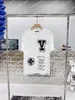 22SS Männer Frauen Designer T-Shirts T-Shirt Beflockung Brief Kurzarm Mann Rundhalsausschnitt Paris Streetwear Weiß Grün Schwarz Xinxinbuy XS-L183E