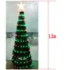 Cuerdas Árbol de Navidad Led Direccionamiento individual 1.2m Alto WS2812B IC Píxeles Luces de hadas Control remoto Decoración navideña Luz StringLED