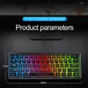 EPACKET K401 Klawiatura przewodowa Manipulator Mały przenośny RGB Luminous Laptop Office Games317N182C7182637