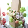 Opakowanie prezentów 10pcs Kreatywny kształt domu pudełka kwiatowe opakowanie ręka przenoszenie kosza na kwiaciarnię