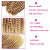 8 Polegadas Curto Marlybob Tranças de Crochê Extensão de Cabelo Sintético Ombre Trança Extensões Pequeno Afro Crespo Encaracolado Twist Trança Cabelo LS05