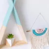 Hand-woven Cotton Cord Tassel Nordic Style Bohemian Kids Room Decoration Wall Hanging Tents Decorative FAA13084
