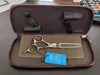 JOEWELL 60 inch stainless steel hair scissors doubleside thinning scissors with leather case3647476