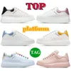 Top plate-forme en cuir de veau chaussures de sport hommes femmes designer Sneaker blanc noir Shock Pink Worker bleu gris velours or clair argent sequin luixury baskets pour hommes